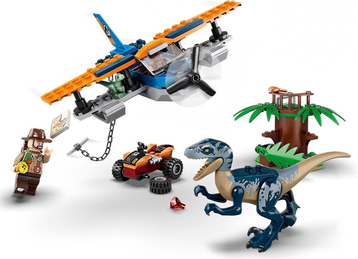 LEGO® Jurassic World 75942 Velociraptor: Záchranná mise s dvouplošníkem_372896386