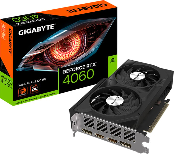 GIGABYTE GeForce RTX 4060 WINDFORCE OC 8G, 8GB GDDR6_36604535