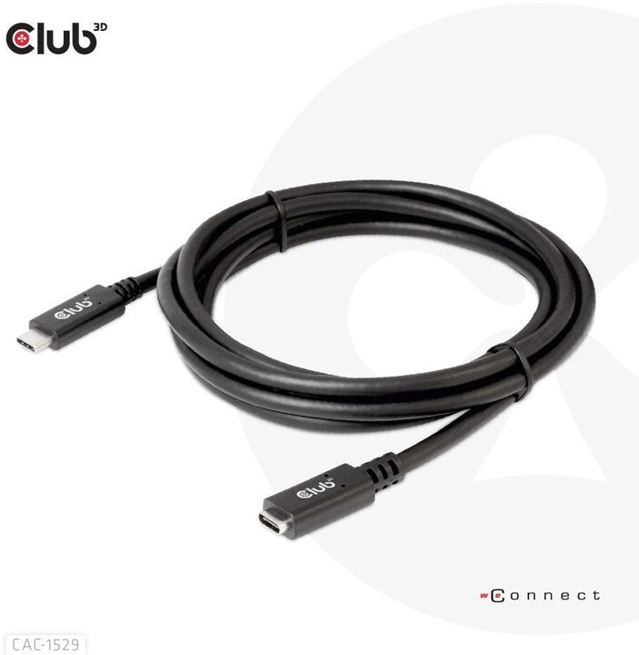 Club3D prodlužovací kabel USB-C, 4K@60Hz (M/F), 2m_162265863