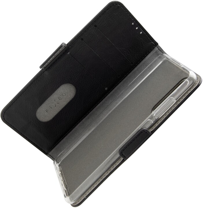 FIXED flipové pouzdro Opus New Edition pro Samsung Galaxy M12, černá