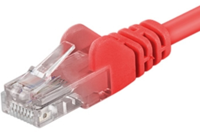 PremiumCord Patch kabel UTP RJ45-RJ45 level 5e, 0.5m, červená