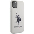 U.S. Polo silikonový kryt Big Horse pro iPhone 11 Pro Max, bílá_1010000484