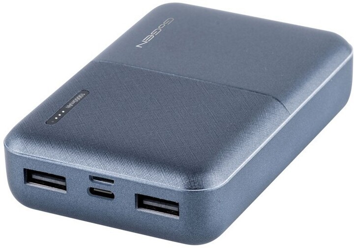 GoGEN powerbanka PB100007, 10000mAh, metalická - modrá_710976460