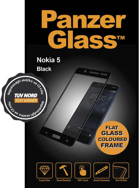 PanzerGlass Edge-to-Edge pro Nokia 5, černé_171062387