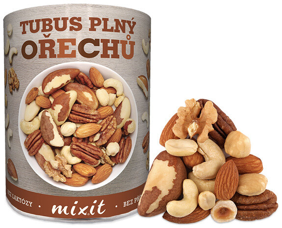 Mixit ořechy Tubus plný ořechů - mix ořechy, 400g_574828295