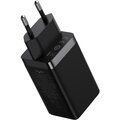 Baseus rychlonabíjecí adaptér GaN5 Pro, 2x USB-C, USB-A, 65W, černá_528949621