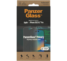 PanzerGlass ochranné sklo Privacy pro Apple iPhone 14 Pro (Classic Fit)_1125638498