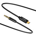 BASEUS kabel audio Yiven Series, USB-C - Jack 3.5mm, M/M, 1.2m, černá_1774978611