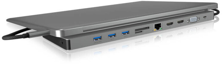 ICY BOX dokovací stanice IB-DK2106-C USB-C DockingStation with triple video outputs_494439109
