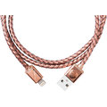 PlusUs LifeStar Premium Handcrafted USB Charge &amp; Sync cable (1m) Lightning - Metallic / Grey_2141475370