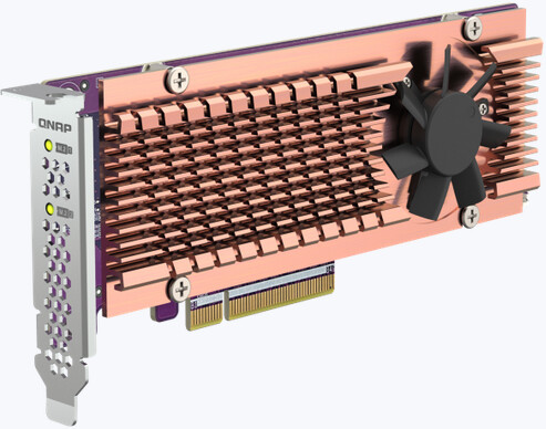 QNAP QM2-2P-384A - pro disky 2x SSD M.2 22110/2280 PCIe, (Gen3 x4)_910512327