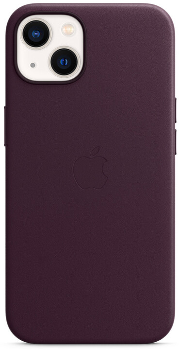 Apple kožený kryt s MagSafe pro iPhone 13, tmavě višňová_1442819614