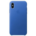 Apple kožený kryt na iPhone X, elektro modrá