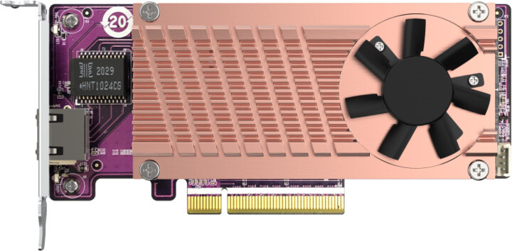 QNAP QM2-2P10G1TB rozšiřující karta pro disky SSD M.2 2280 PCIe, (Gen3 x8)_1383204533