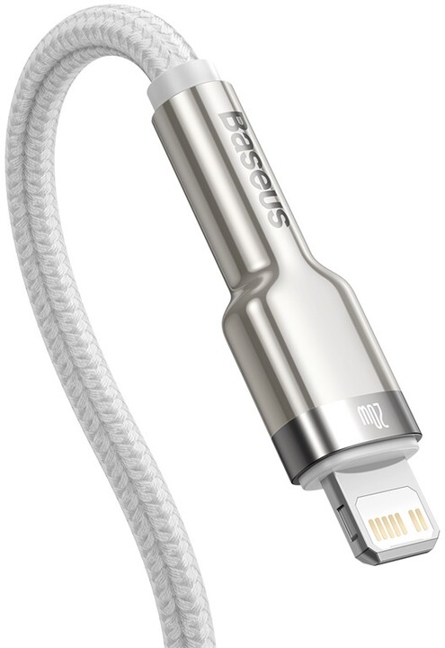 BASEUS kabel Cafule Series, USB-C - Lightning, M/M, nabíjecí, datový, 20W, 1m, bílá_822587557