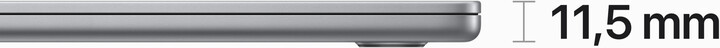 Apple MacBook Air 15, M2 8-core/8GB/256GB SSD/10-core GPU, vesmírně šedá (M2 2023)_1379179331