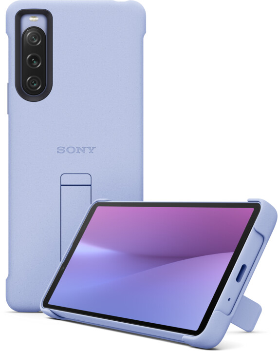 Sony zadní kryt pro Sony Xperia 10 V 5G se stojánkem, fialová_3496414