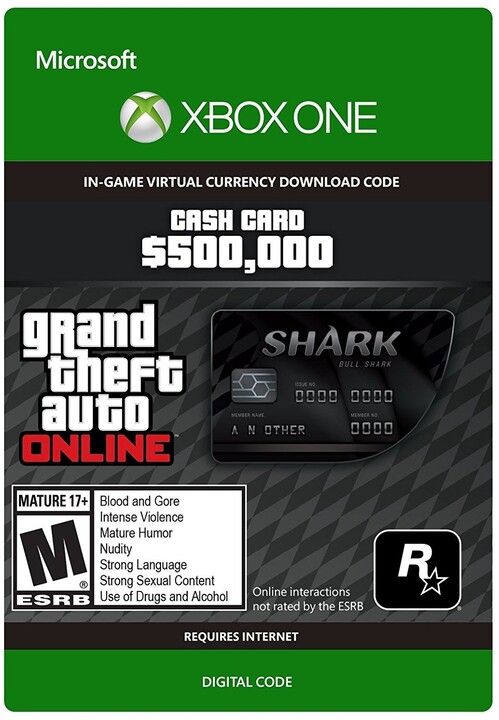 Grand Theft Auto V - Bull Shark Cash Card (Xbox ONE) - elektronicky_178771855