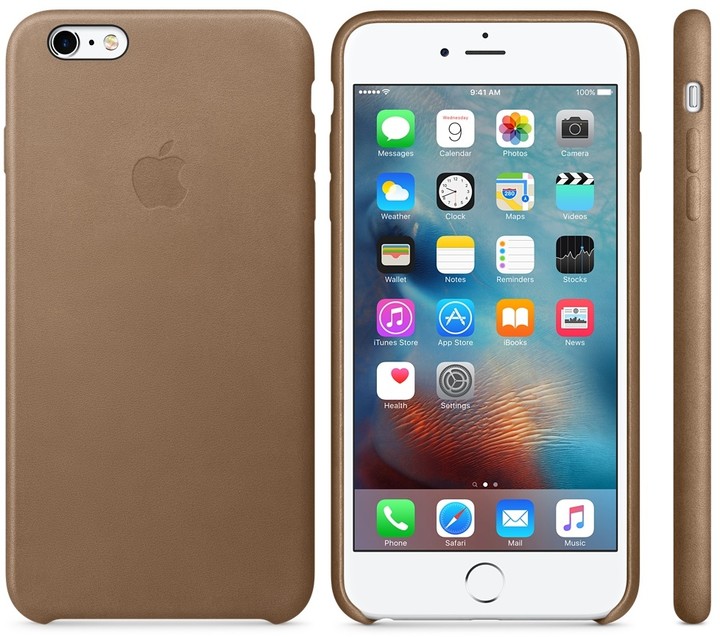 Apple iPhone 6s Plus Leather Case, tmavě hnědá_848604722