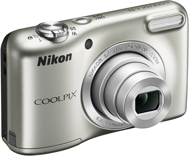 Nikon Coolpix L31, stříbrná_1830839844