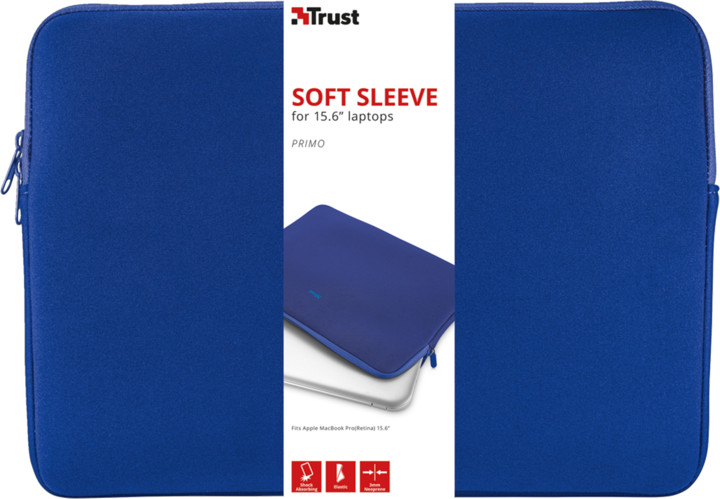 Trust Primo Soft Sleeve for 15.6&quot;, modrá_1423354568