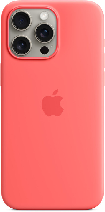 Apple Silikonový kryt s MagSafe pro iPhone 15 Pro Max, světle melounová_630594669