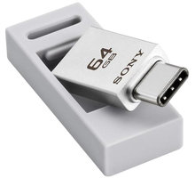 Sony Micro Vault OTG CA1 DUO - 64GB, stříbrná_1336358166