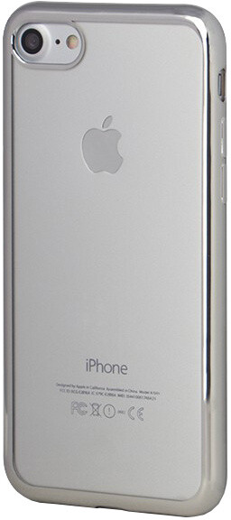 EPICO Pružný plastový kryt pro iPhone 7 BRIGHT - stříbrný_131740097