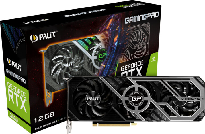 PALiT GeForce RTX 3080 GamingPro, LHR, 12GB GDDR6X_61658425