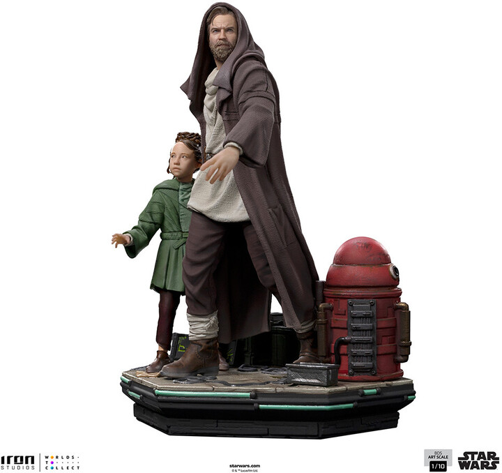 Figurka Iron Studios Star Wars - Obi-Wan and Young Leia Deluxe Art Scale 1/10_456295493