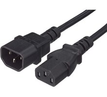 PremiumCord prodlužovací kabel-síť 230V, 1m kps1