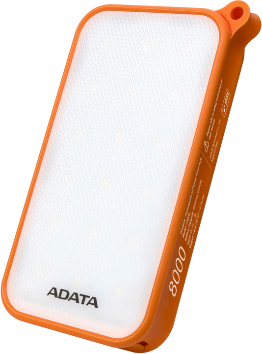 ADATA D8000L 8000mAh oranžová - outdoor LED svítilna_944442733