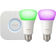 Philips HUE 2 žárovky White and Color Ambiance + Hue Bridge_842823624