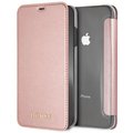GUESS PU Leather Book Case Iridescent pro iPhone XS Max, růžovo/zlatá_111416128
