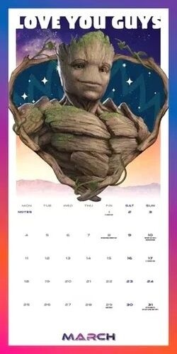 Kalendář 2024 Guardians of the Galaxy, nástěnný_1366035457