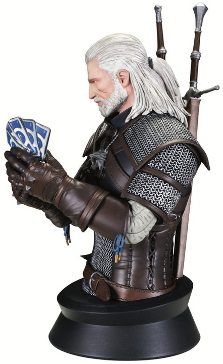 Figurka The Witcher - Geralt hraje Gwint Busta_1698426437