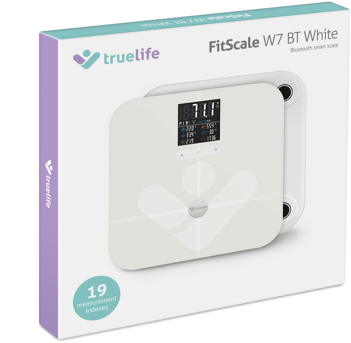 TrueLife FitScale W7 BT - Bioelektrická impedanční váha - bílá_1301781169