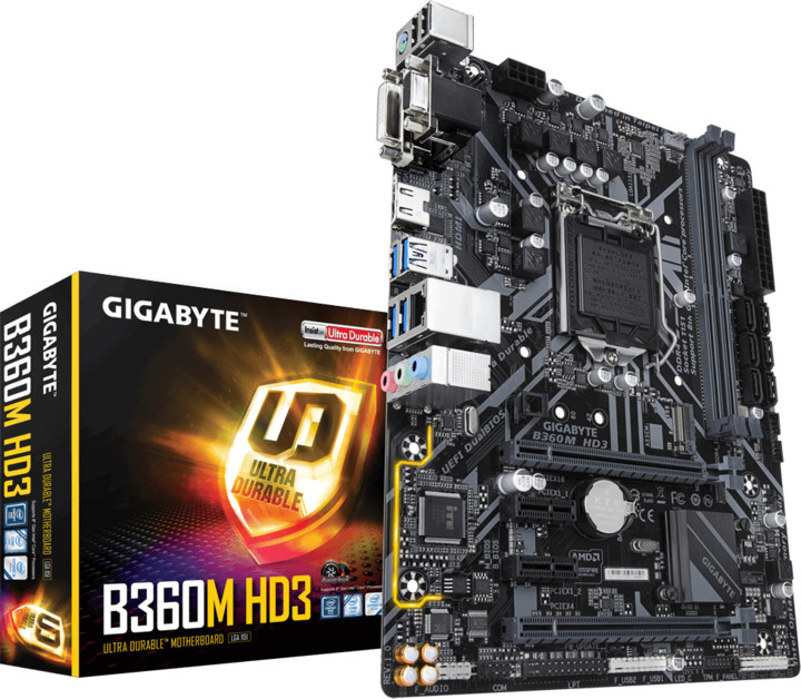 GIGABYTE B360M HD3 - Intel B360_687711518