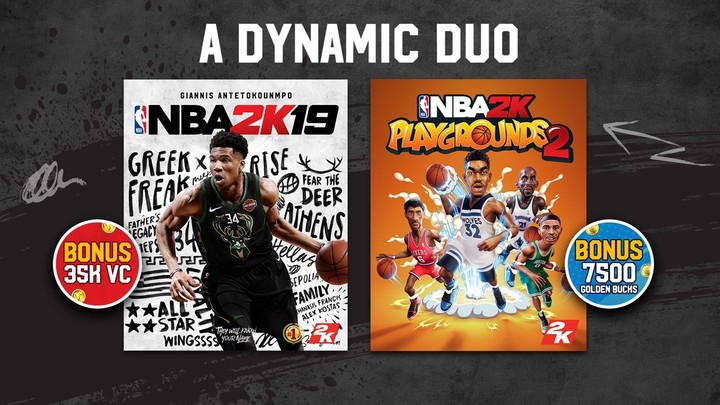 NBA 2K19 + NBA 2K Playgrounds 2 Bundle (Xbox ONE) - elektronicky_1250815194