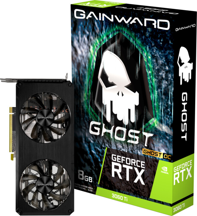 Gainward GeForce RTX 3060Ti Ghost OC, LHR, 8GB GDDR6_1192694277