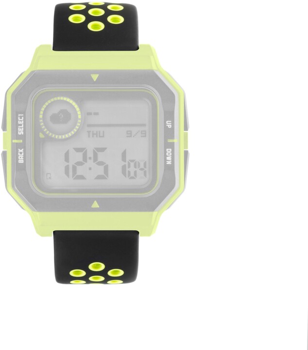 FIXED silikonový řemínek Sport Silicone s Quick Release 22mm pro smartwatch, černá/limetková_258948310