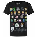 Tričko Minecraft Sprites, černé (US XL / EU XXL)