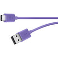 Belkin USB 2.0 USB-C to USB A, 1,8m, fialový