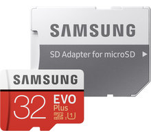 Samsung EVO Plus Micro SDHC 32GB UHS-I + SD adaptér MB-MC32GA/EU
