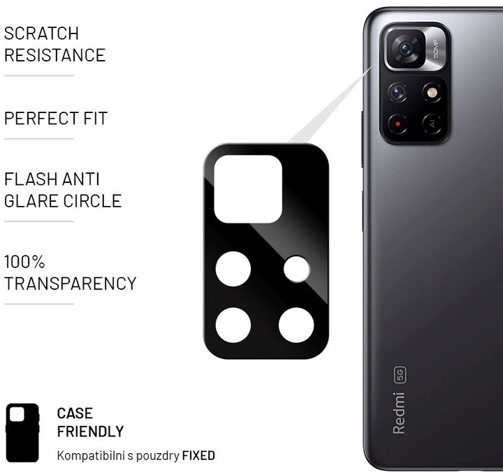 FIXED ochranné sklo fotoaparátu pro Xiaomi Redmi Note 11T_6884340
