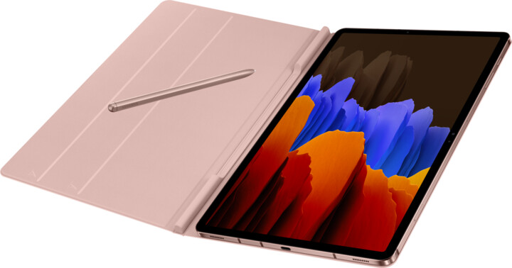 Samsung pouzdro Book Cover pro Galaxy Tab S7+ (T970), hnědá_2103537640