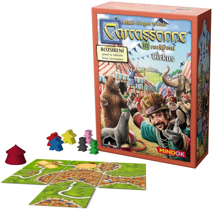 Desková hra Mindok Carcassonne - Cirkus, 10. rozšíření_1957865041