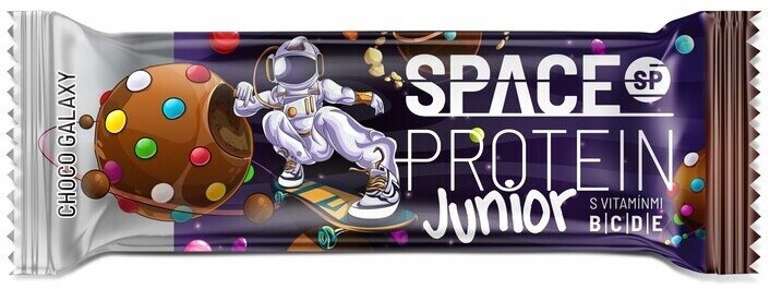 Space Protein Junior Chocolate, tyčinka, proteinová, oříšky/kakao/čokoláda, 30x30g_256407801