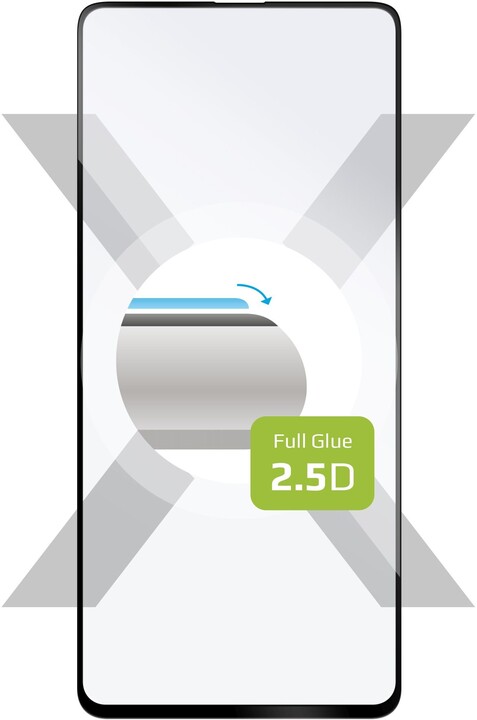 FIXED ochranné tvrzené sklo pro Samsung Galaxy A52/A52s/A52 5G, Full-Cover, černá_383743883