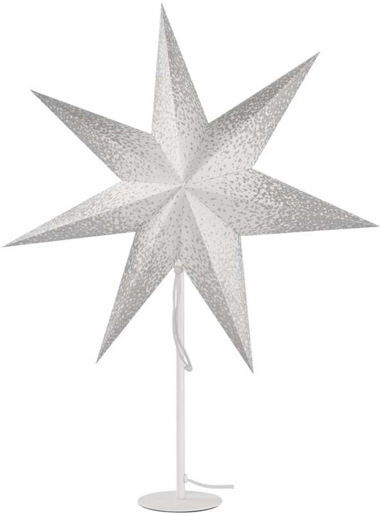 Emos Vánoční hvězda papírová s bílým stojánkem, 45 cm, vnitřní_1386621041